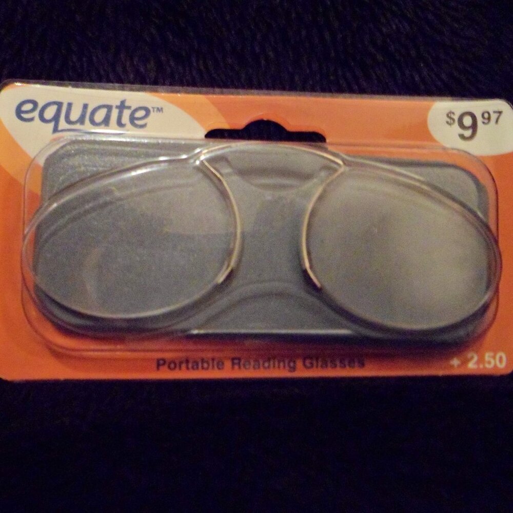 Equate Portable Reading Glasses +2.50 Strength